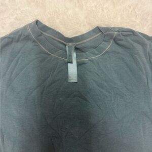 Skims Blue Crew Neck T-Shirt